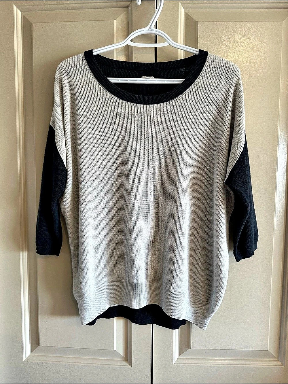 Wilfred Color Block Silk Cashmere Sweater M